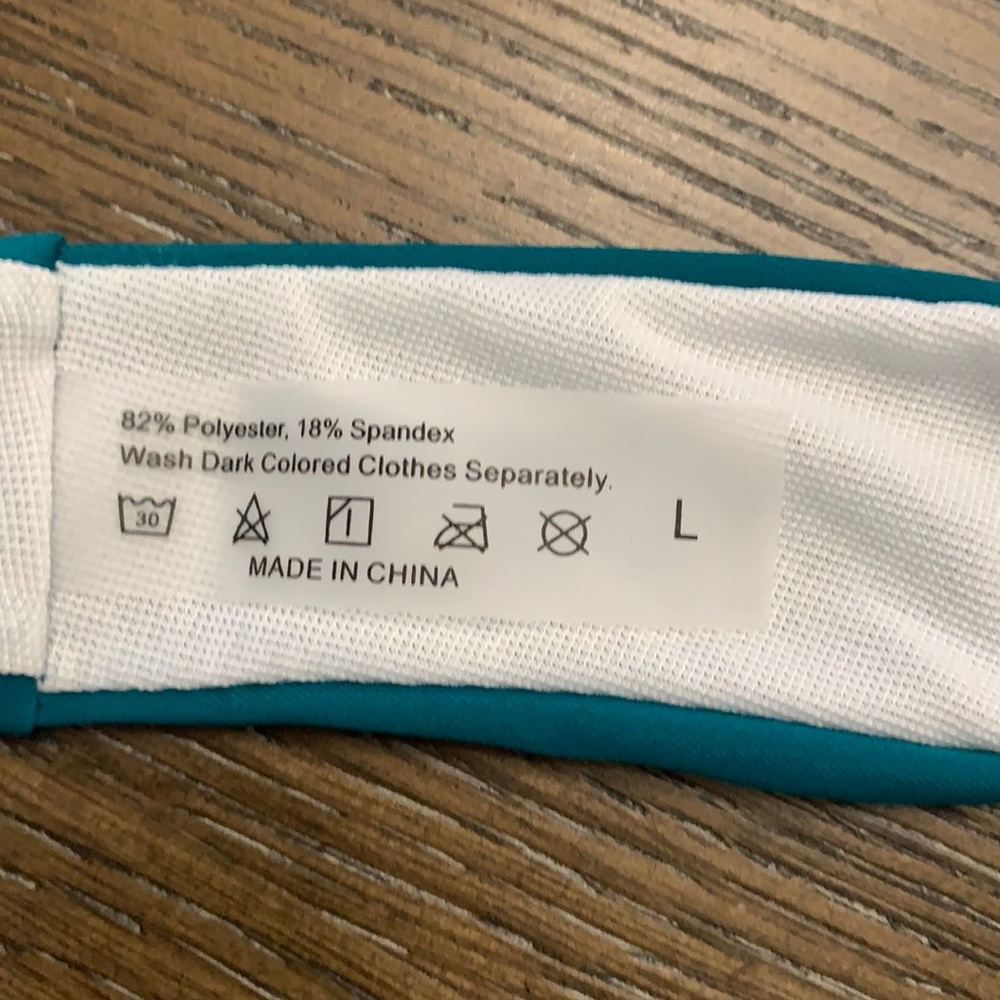 SHEIN teal triangle bikini 2 piece set swimsuit - Picture 17 of 17